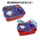 Portapranzo Contenitore Multiscomparto Super Mario Bros - 18 x 13,5 x 5,5 cm