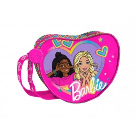 "Tracolla a Cuore Barbie per Bambina - Fucsia in Poliestere con Tracolla Regolabile"
