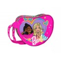 "Tracolla a Cuore Barbie per Bambina - Fucsia in Poliestere con Tracolla Regolabile"