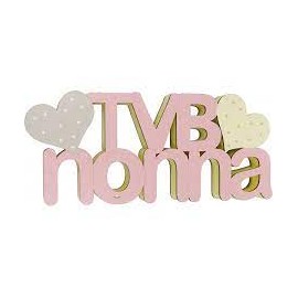 "Scritta 3D in Polistirolo 'Tvb Nonna' con Cuore: Centro Tavola 60cm - Esprime il Tuo Affetto in Modo Tangibile!"