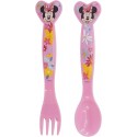 POSATE MICKEY MOUSE DISNEY TOPOLINO SET FORCHETTA E CUCCHIAIO IN PLASTICA BPA FREE