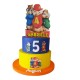 TORTA IN POLISTIROLO  DECORATIVA PERSONALLIZZABILE  COMPLEANNO  NASCITA BATTESIMO BAMBINA MINNIE
