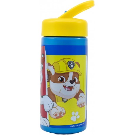 "Borraccia Paw Patrol con Beccuccio Ripiegabile - 410 ml, Plastica Sicura e Resistente"  Descrizione Dettagliata del Prodotto