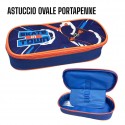 "Astuccio Ovale con Divisorio - Organizzazione Perfetta per Scuola e Ufficio"
