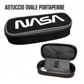 "Astuccio Ovale con Divisorio - Organizzazione Perfetta per Scuola e Ufficio"