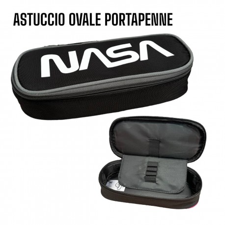"Astuccio Ovale con Divisorio - Organizzazione Perfetta per Scuola e Ufficio"