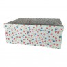 Scatola Regalo Rettangolari in Carta 37x28x18h Fiori Rose Bianche