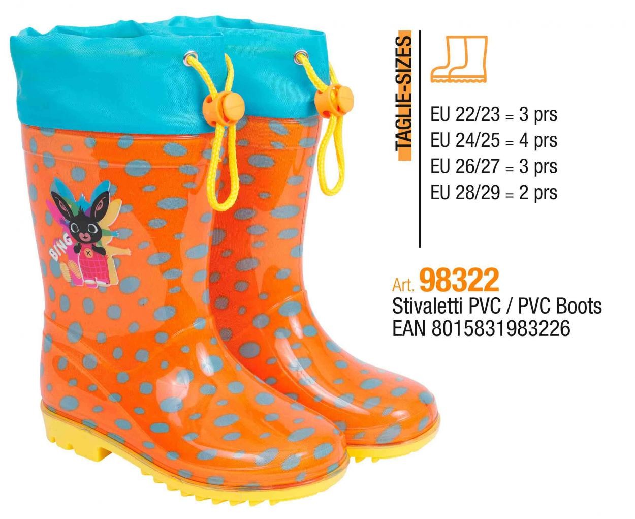 Stivaletti pioggia bing on sale