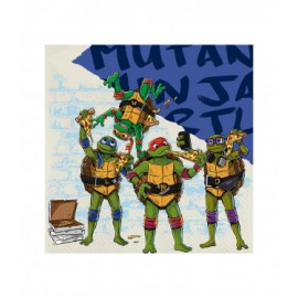 20 Tovaglioli di Carta Tartarughe Ninja 33 cm Quadrati - Perfetti per Feste di Compleanno e Party a Tema