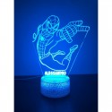 Lampada LED Personalizzabile Spiderman in Plexiglass - Luce Notte RGB con Incisione, Idea Regalo Unica, H 20 cm