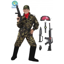 VESTITO COSTUME Maschera di CARNEVALE baby - Soldato MILITARE