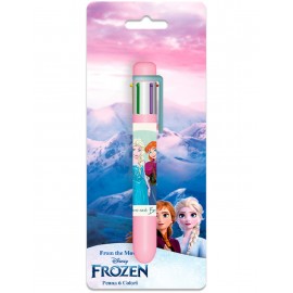 Penna Multicolore Disney Frozen con 6 Colori - Blisterata, Idea Regalo per Compleanno e Accessorio Scuola