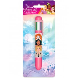 Penna Multicolore Principesse Disney – 6 Colori in Blister, Idea Regalo Compleanno e Accessorio Scuola