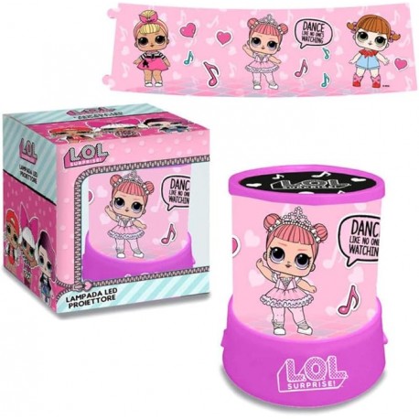 Lampada Proiettore LOL Surprise per Bambina – Luce Notturna con Effetti Sul Soffitto
