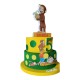 "Torta Scenografica in Polistirolo Curioso Come George - Personalizzata con Nome ed Età del Festeggiato"