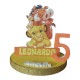 Sagoma Polistirolo Il Re Leone Disney Personalizzata - Nome e Numero del Festeggiato/a, Centrotavola