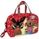 Borsa Palestra Bing, Pando e Sula - Borsone da Viaggio Rosso per Bambino - Dimensioni 40x26x21 cm"