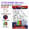 Album da Colorare Spiderman Marvel 20x29 cm con 6 Pastelli – Idea Regalo per Bambini, Scuola e Feste di Compleanno