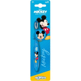 Spazzolino da Denti Bambini Topolino Disney – Setole Morbide, Ventosa, Tappo Protettivo, Manico Ergonomico – Made in Italy