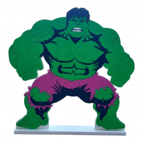 Sagoma Hulk Personalizzata in Polistirolo con Nome 3D - 70 cm - Decorazioni per Compleanni