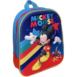 Zaino Asilo 3D Mickey Mouse Disney - Topolino Borsa Scuola per Bambini (32 cm)"