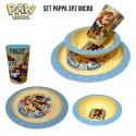Set Pappa 3 Pezzi Paw Patrol – Piatti e Bicchiere per Bambini, Adatto al Microonde