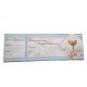 BIGLIETTI INVITI FESTA COMUNIONE CELESETE PZ.15 CM.22.5 X CM.7.6