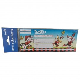 BIGLIETTI INVITI FESTA INTER  NEROA ZZURRO PZ.15 CM.22.5 X CM.7.6