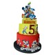 TORTA IN POLISTIROLO DECORATIVA PERSONALLIZZABILE  COMPLEANNO  NASCITA BATTESIMO BAMBINA MINNIE