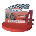 Sagoma Personalizzata Cars Disney – Nome ed Età del Festeggiato – Decorazione Compleanno