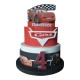 Torta Decorativa Cars Disney Personalizzata – Nome ed Età del Festeggiato – Centrotavola per Compleanno