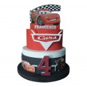 Torta Decorativa Cars Disney Personalizzata – Nome ed Età del Festeggiato – Centrotavola per Compleanno