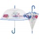 Ombrello Trasparente Cupola Lady – Automatico, Antivento, Stampa Cocktail, Multicolore – Perletti