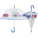 Ombrello Trasparente Cupola Lady – Automatico, Antivento, Stampa Cocktail, Multicolore – Perletti