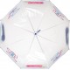 Ombrello Trasparente Cupola Lady – Automatico, Antivento, Stampa Cocktail, Multicolore – Perletti