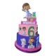 Torta Scenografica in Polistirolo Dottoressa Peluche – Personalizzata con Nome ed Età – Decorazione per Compleanni
