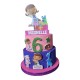 Torta Scenografica in Polistirolo Dottoressa Peluche – Personalizzata con Nome ed Età – Decorazione per Compleanni