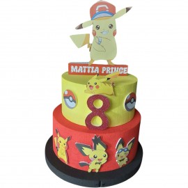 TORTA IN POLISTIROLO PERSONALIZZATA BING CONIGLIETTO COMPLEANNO