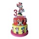 Torta Scenografica in Polistirolo Minnie - Personalizzabile con Nome Eta del Festeggiato/a per Feste Compleanno