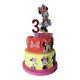 Torta Scenografica in Polistirolo Minnie - Personalizzabile con Nome Eta del Festeggiato/a per Feste Compleanno