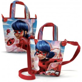 Borsetta Ladybug Miraculous Disney – Borsa per Bambine con Manici e Tracolla Regolabile, 20 cm