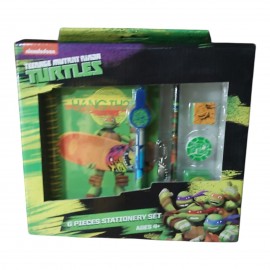 Diario Segreto Tartarughe Ninja con Accessori – Set 6 Pezzi con Penna, Matita, Gomma e Timbri