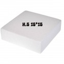 Base in Polistirolo Quadrata 20x20 cm H 2,5 cm – Supporto per Torte a Piani e Cake Design
