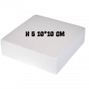 Base in Polistirolo Quadrata 20x20 cm H 2,5 cm – Supporto per Torte a Piani e Cake Design