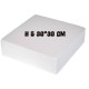 Base in Polistirolo Quadrata H.5 20*20 cm – Supporto per Torte a Piani e Cake Design
