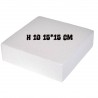 Base in Polistirolo Quadrata H.10 20*20 cm – Supporto per Torte a Piani e Cake Design
