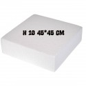 Base in Polistirolo Quadrata H.10 45*45cm – Supporto per Torte a Piani e Cake Design