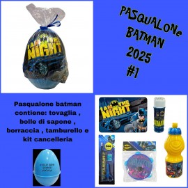 Sorpresone Uovo di Pasqua Batman 42 cm – Maxi Set Regalo con Gadget Esclusivi