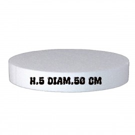 Base in Polistirolo Rotonda Ø15 cm, H 2,5 cm – Supporto per Torte a Piani e Cake Design
