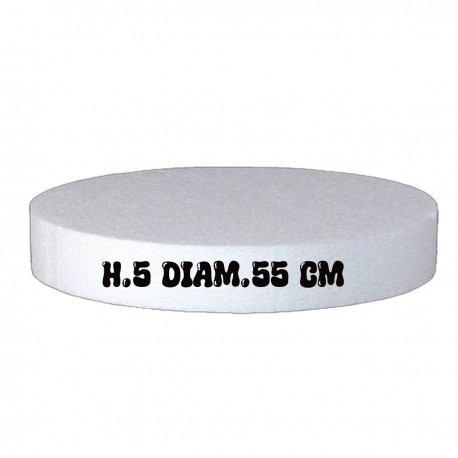 Base in Polistirolo Rotonda Ø15 cm, H 2,5 cm – Supporto per Torte a Piani e Cake Design